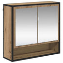 vidaXL Falpolc polcokkal tárolóval Artisan tölgy 65 x 20 x 60 cm