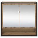 vidaXL Falpolc polcokkal tárolóval Artisan tölgy 65 x 20 x 60 cm