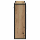 vidaXL Fürdőszobai tükörszekrény kézműves tölgy 65 x 20 x 60 cm