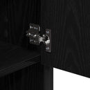 vidaXL Fürdőszobai tükörszekrény Musta tammi 65 x 20 x 60 cm Faanyag