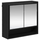 vidaXL Falpolc polcokkal Falra szerelhető Fekete tölgy 65 x 20 x 60 cm
