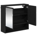 vidaXL Falpolc polcokkal Falra szerelhető Fekete tölgy 65 x 20 x 60 cm