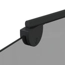 vidaXL Zuhanybeépítés Fekete 120 x 68 x 130 cm ESG üveg és alumínium