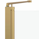 vidaXL Zuhanybeépítés Arany 120 x 68 x 130 cm ESG üveg és alumínium