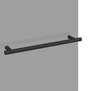 vidaXL Zuhanybeépítés Fekete 95 x 140 cm ESG üveg és alumínium