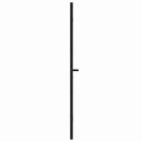 vidaXL Zuhanybeépítés Fekete 120 x 140 cm ESG üveg és alumínium