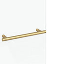 vidaXL Zuhanybeépítés Arany 95 x 140 cm ESG üveg és alumínium