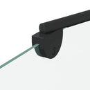 vidaXL Fürdőszoba elkerítés Geometrikus Fekete 120 x 67 x 129 cm