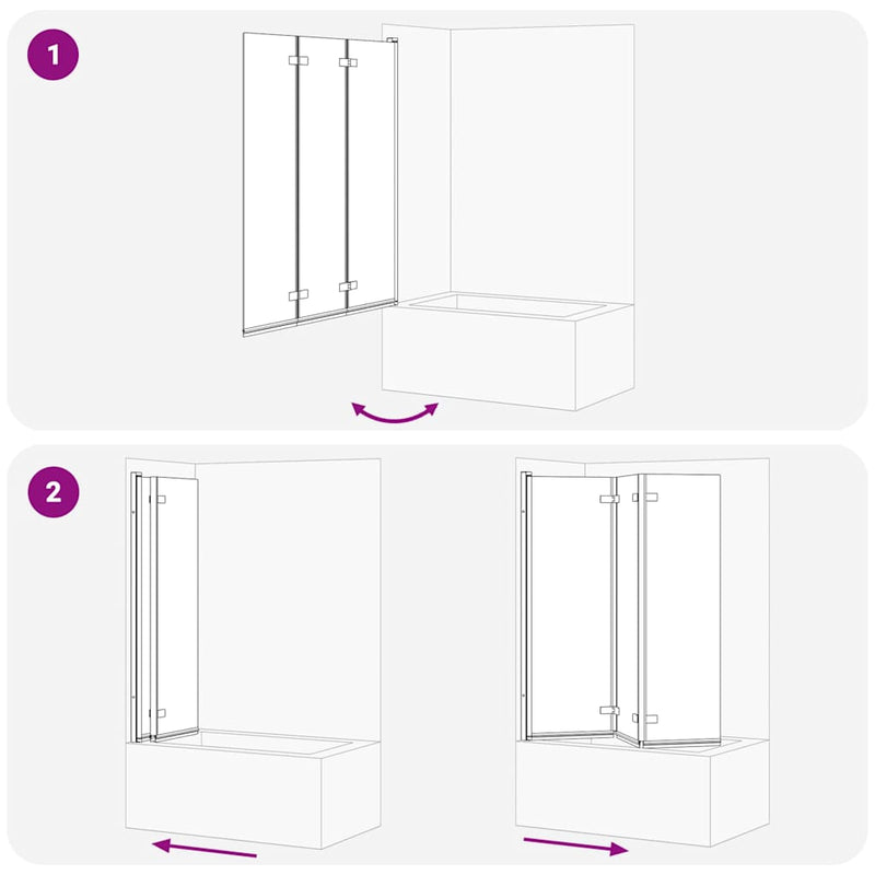 vidaXL Zuhanybeépítés Fekete 130 x 138 cm ESG üveg és alumínium