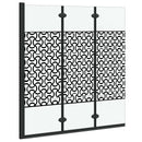 vidaXL Zuhanybeépítés Fekete és Átlátszó 130 x 130 cm edzett üveg