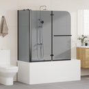 vidaXL Kétféle Összecsukható Zuhanyzárás Sötét Átlátszó