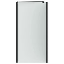 vidaXL Zuhanybeépítés Fekete 120 x 68 x 130 cm ESG üveg és alumínium