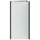 vidaXL Zuhanybeépítés Fekete 120 x 68 x 130 cm ESG üveg és alumínium