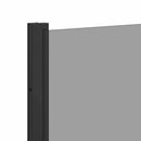vidaXL Fürdő Zuhany Képernyő Fekete 68 x 130 cm Edzett üveg