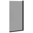 vidaXL Fürdő Zuhany Képernyő Fekete 68 x 130 cm Edzett üveg