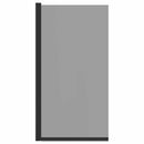 vidaXL Fürdő Zuhany Képernyő Fekete 68 x 130 cm Edzett üveg