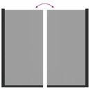 vidaXL Fürdő Zuhany Képernyő Fekete 68 x 130 cm Edzett üveg