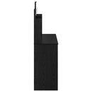 vidaXL Tükörrel Ellátott Öltözködőasztal Fekete tölgy 96 x 39 x 142 cm