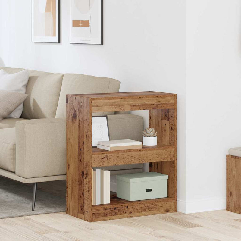 vidaXL Könyvespolc Öreg fa 60 x 30 x 72 cm Faanyag