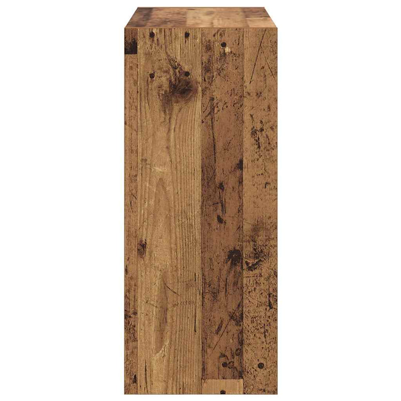 vidaXL Könyvespolc Öreg fa 60 x 30 x 72 cm Faanyag
