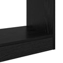 vidaXL Könyvespolc 2 szintes 60 x 30 x 72 cm Szerelt Fa Fekete tölgy