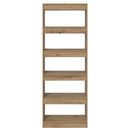 vidaXL Könyvespolc kézműves tölgy 60 x 30 x 166 cm Faanyag