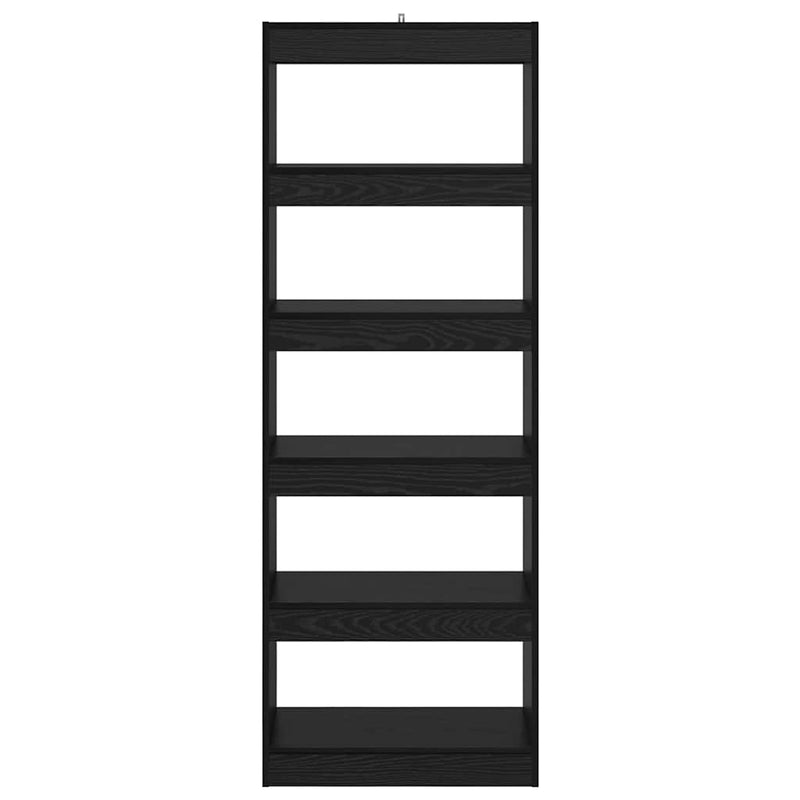 vidaXL Könyvespolc Musta tammi 60 x 30 x 166 cm Faanyag