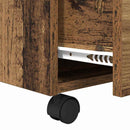 vidaXL Dohányzóasztal fiókkal Öreg fa 55 x 55 x 45 cm Faanyag