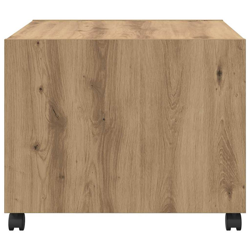 vidaXL Dohányzóasztal kézműves tölgy 55 x 55 x 45 cm Faanyag