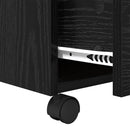 vidaXL Dohányzóasztal fiókkal Fekete tölgy 55 x 55 x 45 cm Faanyag