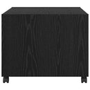 vidaXL Dohányzóasztal fiókkal Fekete tölgy 55 x 55 x 45 cm Faanyag