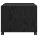 vidaXL Dohányzóasztal fiókkal Fekete tölgy 55 x 55 x 45 cm Faanyag