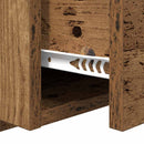 vidaXL Éjjeliszekrény fiókkal 2 pcs Öreg fa 50 x 32,5 x 80cm Faanyag