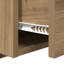 vidaXL Éjjeliszekrény 2 pcs Artisan tölgy 50 x 32,5 x 80cm Faanyag