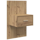 vidaXL Éjjeliszekrény 2 pcs Artisan tölgy 50 x 32,5 x 80cm Faanyag