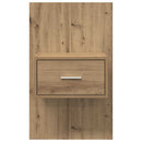 vidaXL Éjjeliszekrény 2 pcs Artisan tölgy 50 x 32,5 x 80cm Faanyag