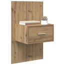 vidaXL Éjjeliszekrény 2 pcs Artisan tölgy 50 x 32,5 x 80cm Faanyag