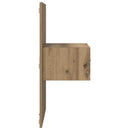 vidaXL Ágyat tartó szekrény 2 pcs kézműves tölgy 48.5 x 32.5 x 80 cm