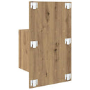 vidaXL Fali éjjeli szekrény 2 pcs Artisan tölgy 48,5 x 32,5 x 80 cm