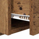 vidaXL Éjjeliszekrény fiókkal 2 pcs Öreg fa 50 x 32.5 x 80cm Faanyag