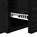 vidaXL Éjjeliszekrény 2 pcs Fekete tölgy 50 x 32.5 x 80cm Faanyag