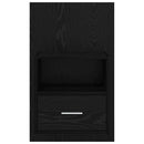 vidaXL Ágyat tartó szekrény 2 pcs Musta tammi 48.5 x 32.5 x 80 cm