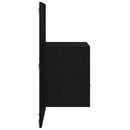 vidaXL Éjjeliszekrény 2 pcs Fekete tölgy 50 x 32.5 x 80cm Faanyag