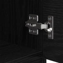 vidaXL Ágyat tartó szekrény 2 pcs Musta tammi 40 x 39 x 40 cm Faanyag