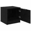vidaXL Ágyat tartó szekrény 2 pcs Fekete tölgy 40 x 39 x 40cm Faanyag