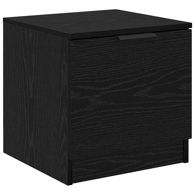 vidaXL Ágyat tartó szekrény 2 pcs Musta tammi 40 x 39 x 40 cm Faanyag