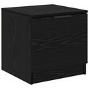 vidaXL Ágyat tartó szekrény 2 pcs Fekete tölgy 40 x 39 x 40cm Faanyag