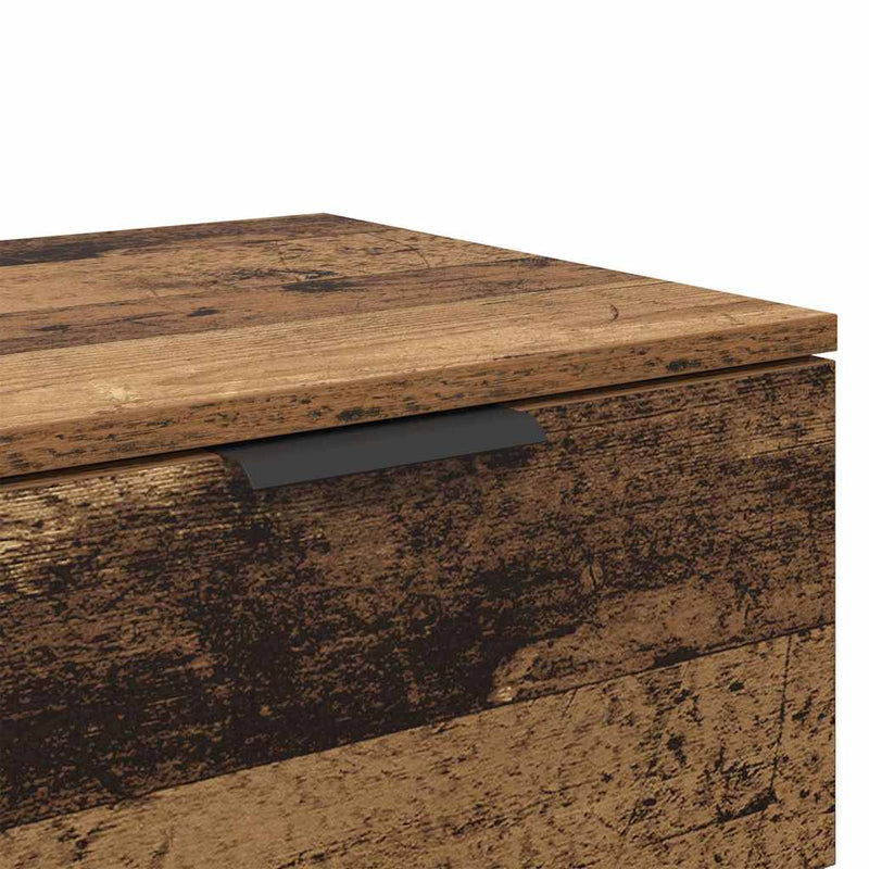 vidaXL Éjjeliszekrény fiókkal 2 pcs Régi fa 45 x 39 x 50 cm Faanyag