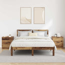 vidaXL Éjjeliszekrény fiókkal 2 pcs Öreg fa 45 x 39 x 50cm Faanyag