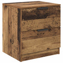 vidaXL Éjjeliszekrény fiókkal 2 pcs Öreg fa 45 x 39 x 50cm Faanyag